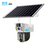 Solar  dual lens 4g WiFi camera