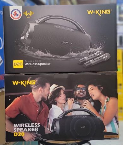 W-king d20 wireless speaker with double wireless mic