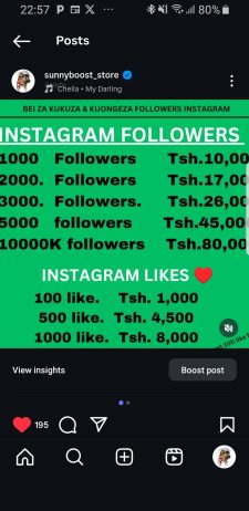 Ongeza followers