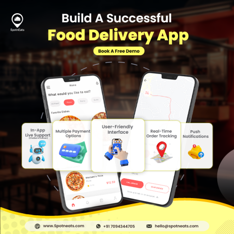 Food Delivery App with Upgraded AI Tech With SpotnEats