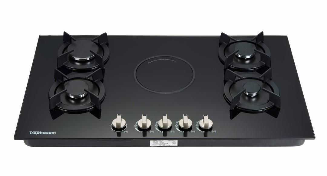 4 plates and 1 electric gas stove