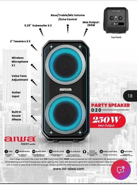Aiwa party speaker