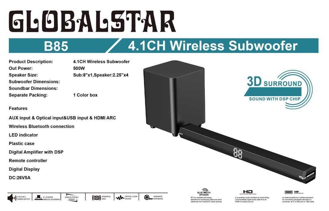 Global star Sound bar B85
